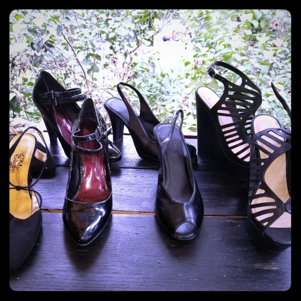 PURGE OF THE BLACK HEELS 4PRS SZ 8-81/2